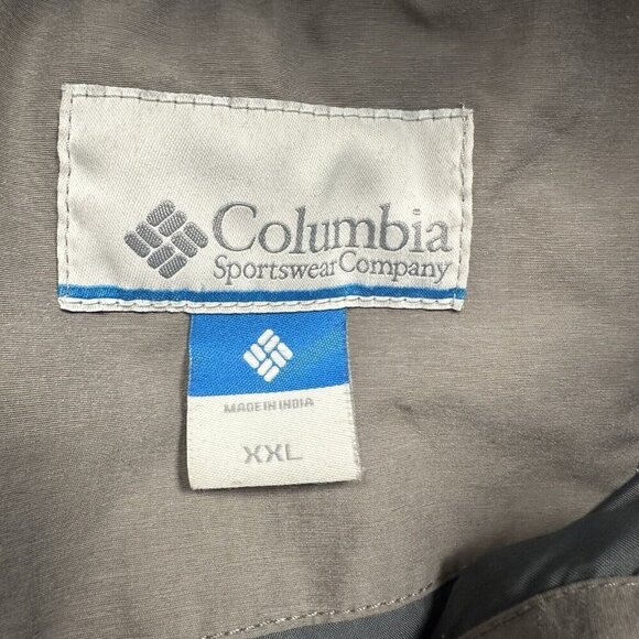 Columbia Jacket Insulated Coat Men's Size XXL Gray Hooded Waterproof - Picture 3 of 6
